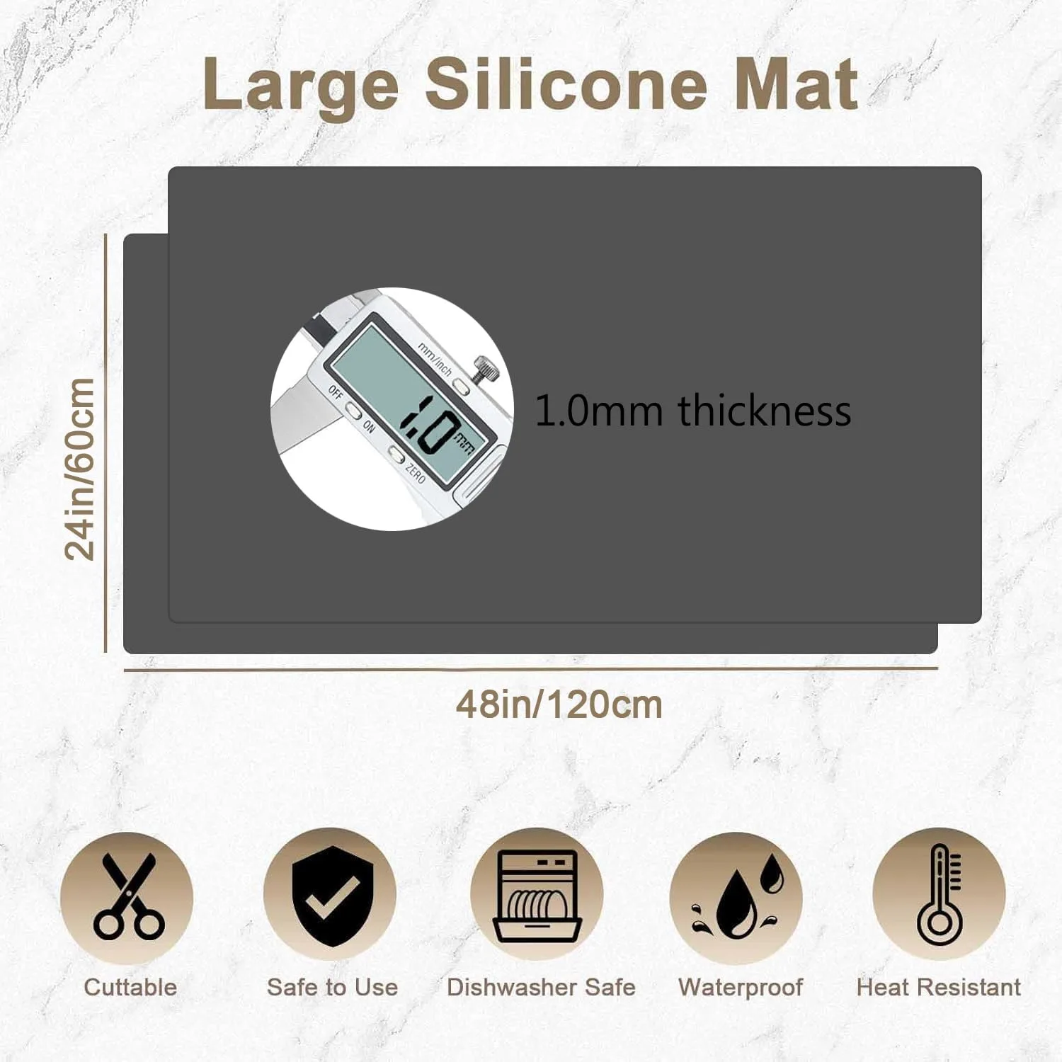 silicone mat kitchen counter 2