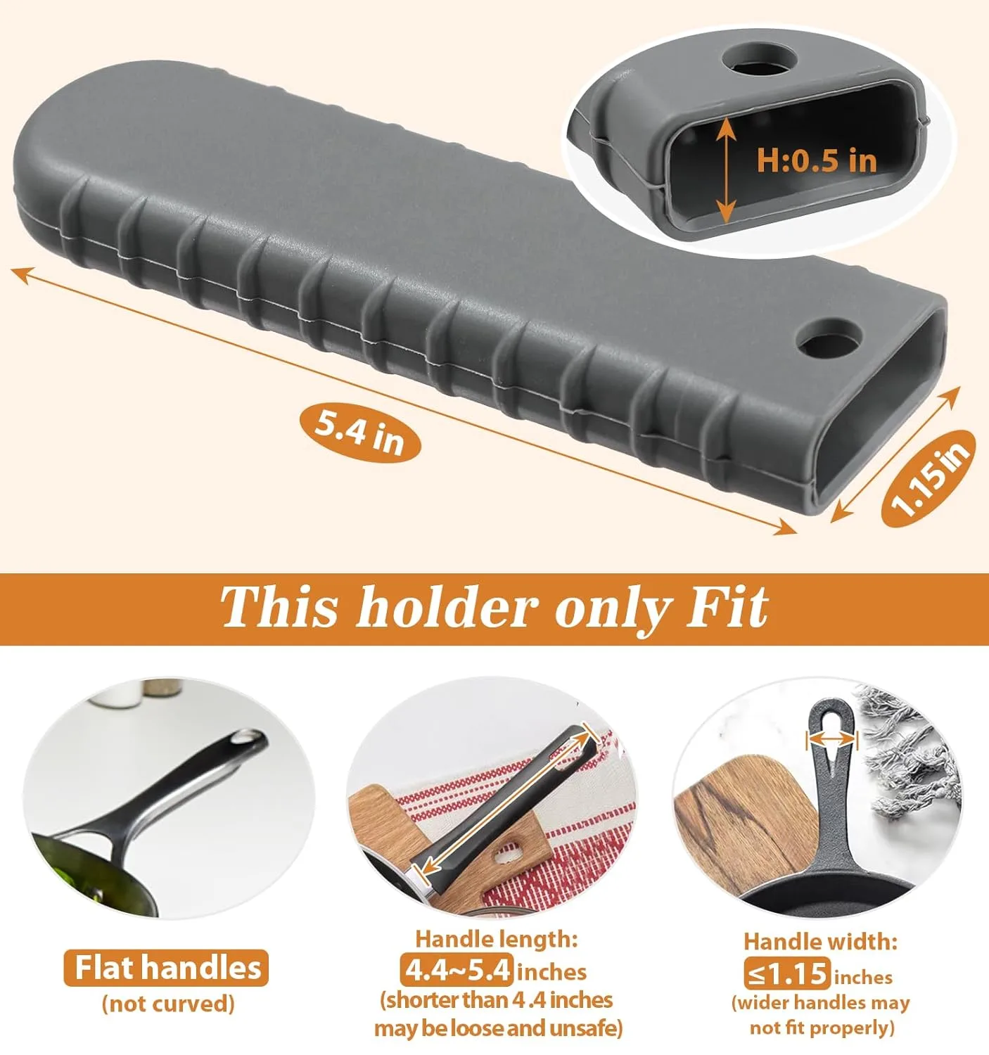 silicone skillet handle cover 2