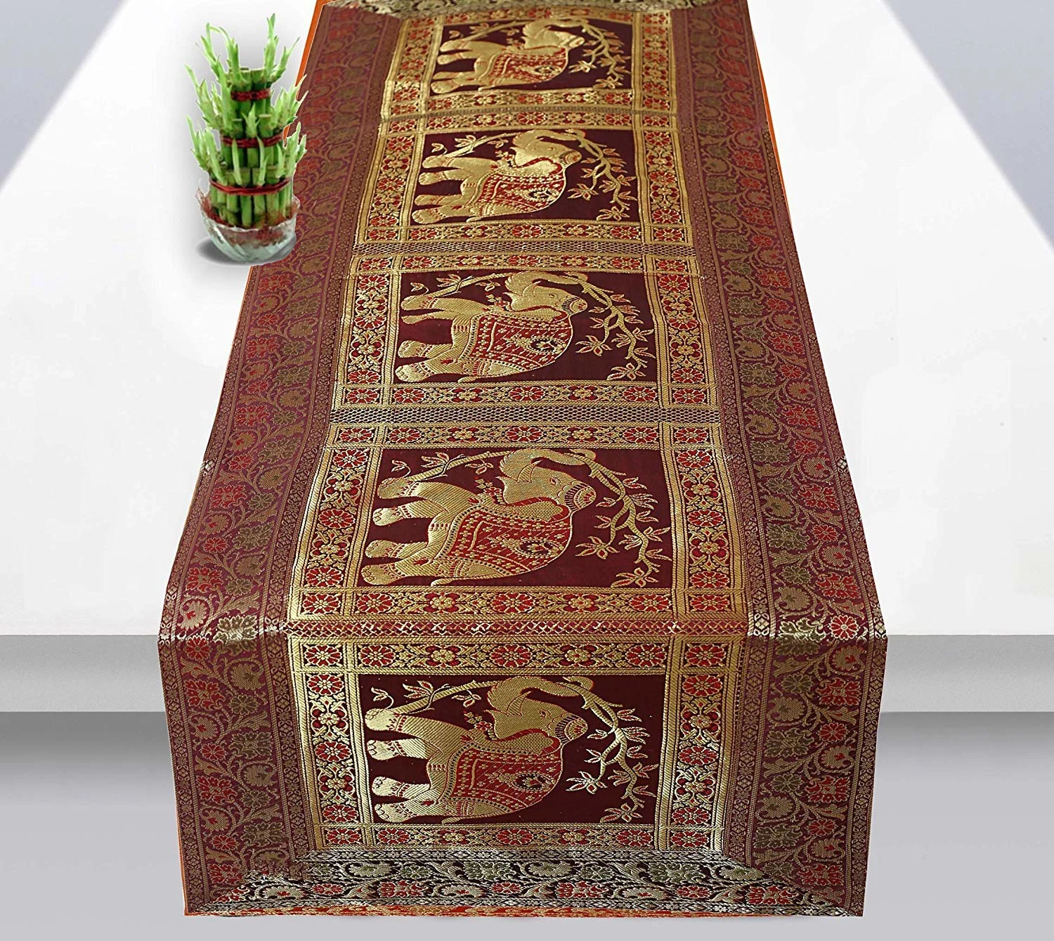 silk table runner indian 1