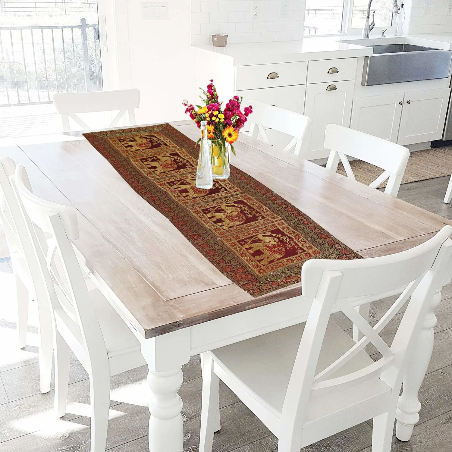 silk table runner indian 2