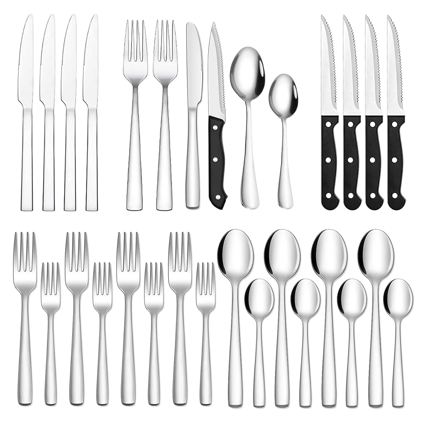 silverware set stainless steel 1