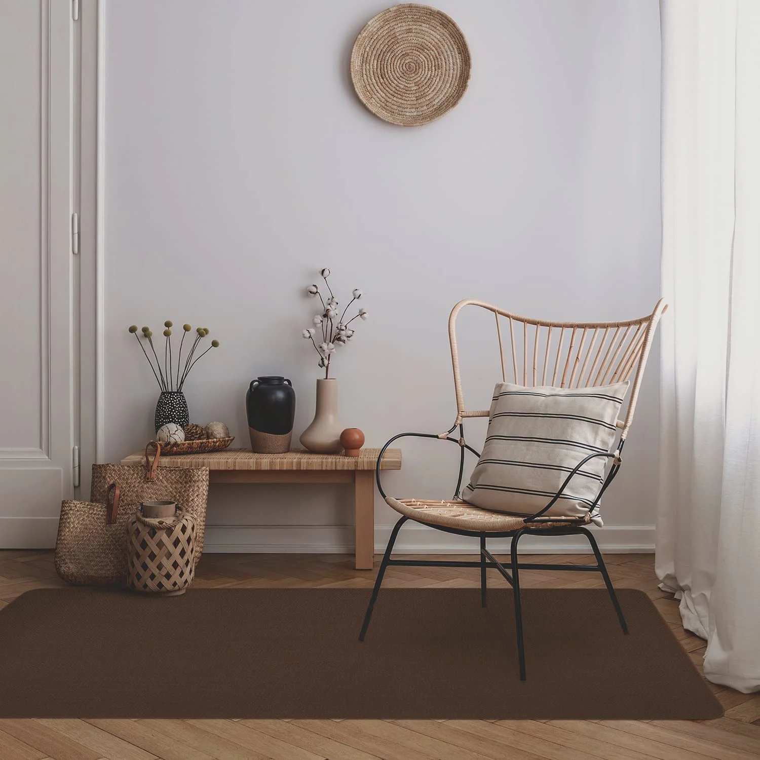 skid resistant chocolate rug 2