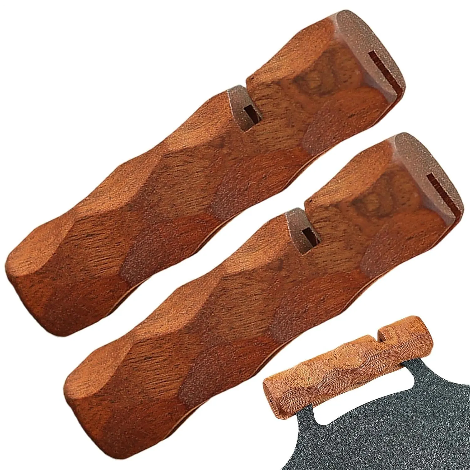 skillet handle cover wood 1