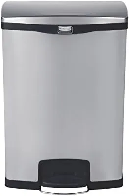slim stainless steel trash can 2