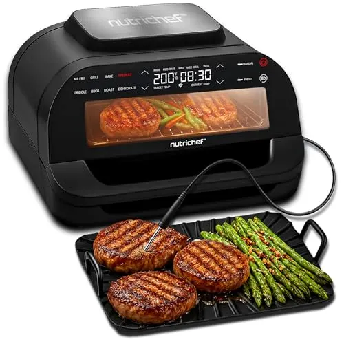 smokeless indoor grill air fryer 1