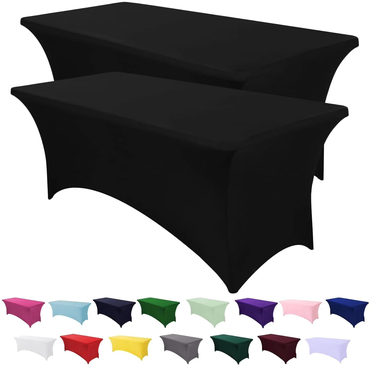spandex table cover black 1
