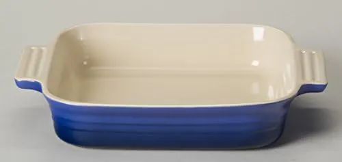 square baking dish cobalt blue 1