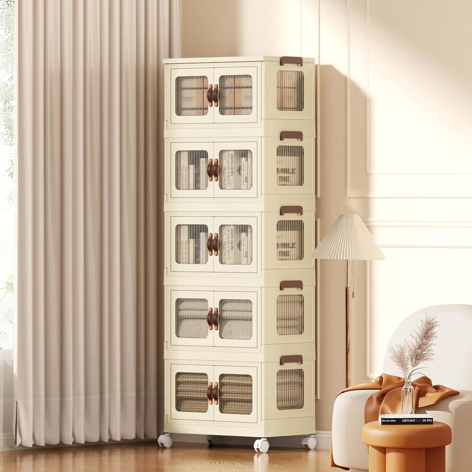 stackable storage bins doors 1