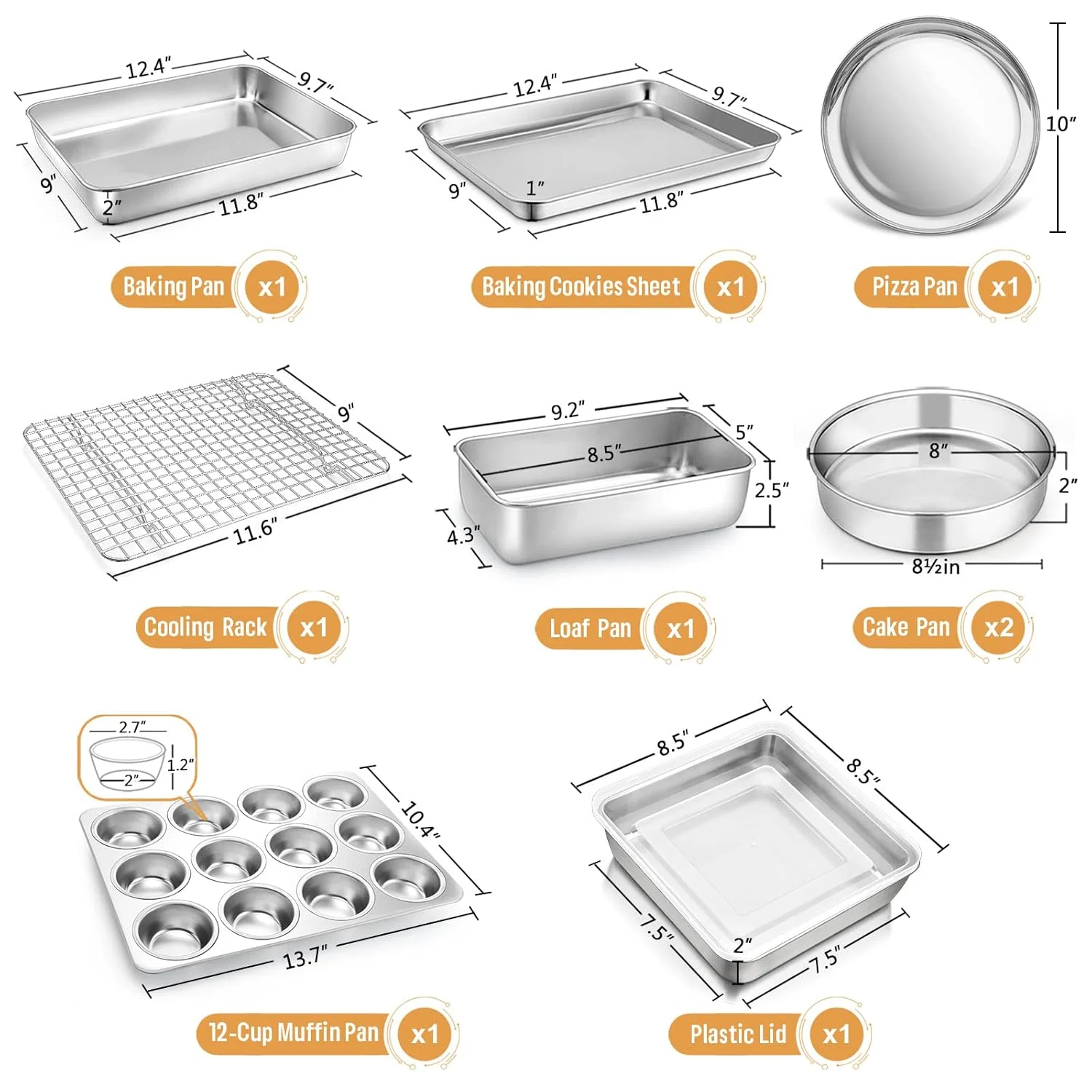stainless steel baking pans 2