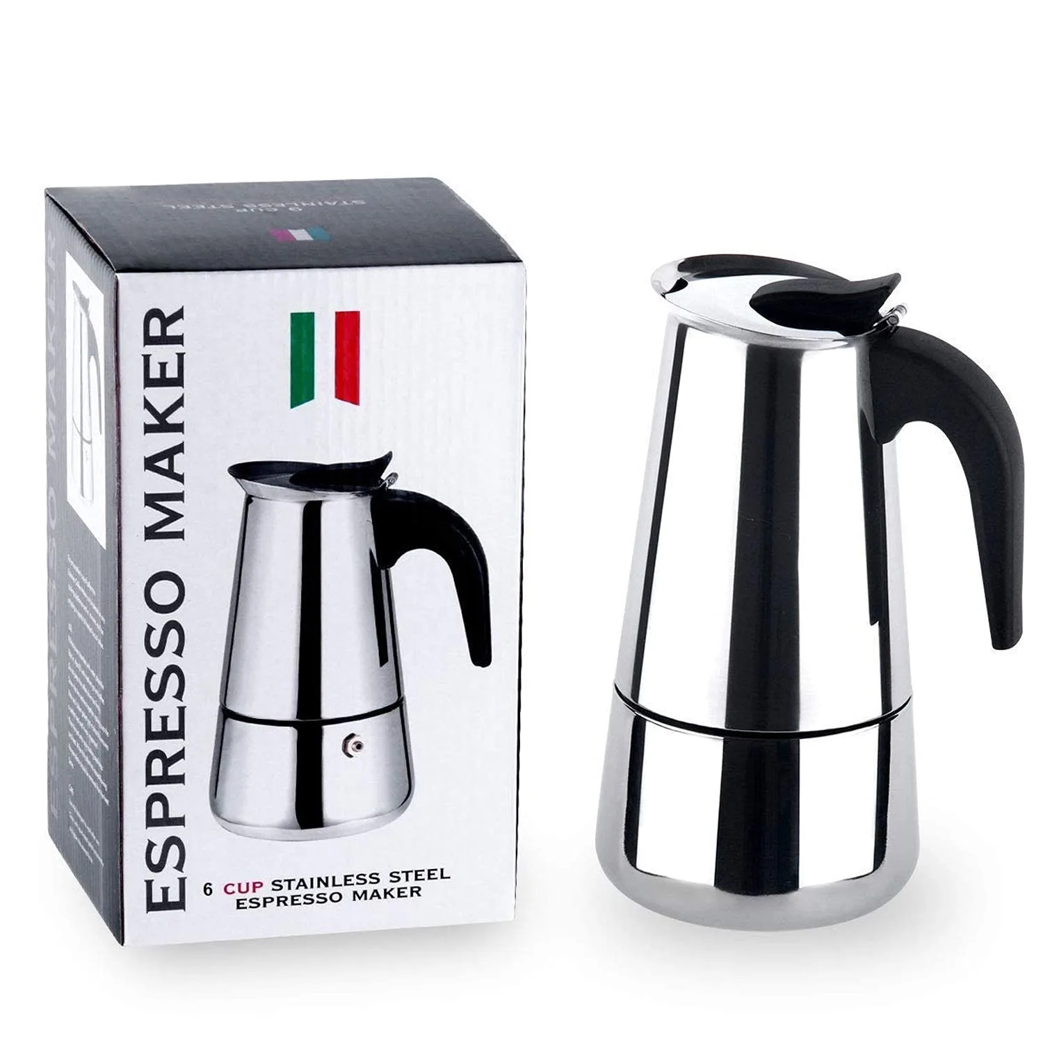 stainless steel espresso moka 1