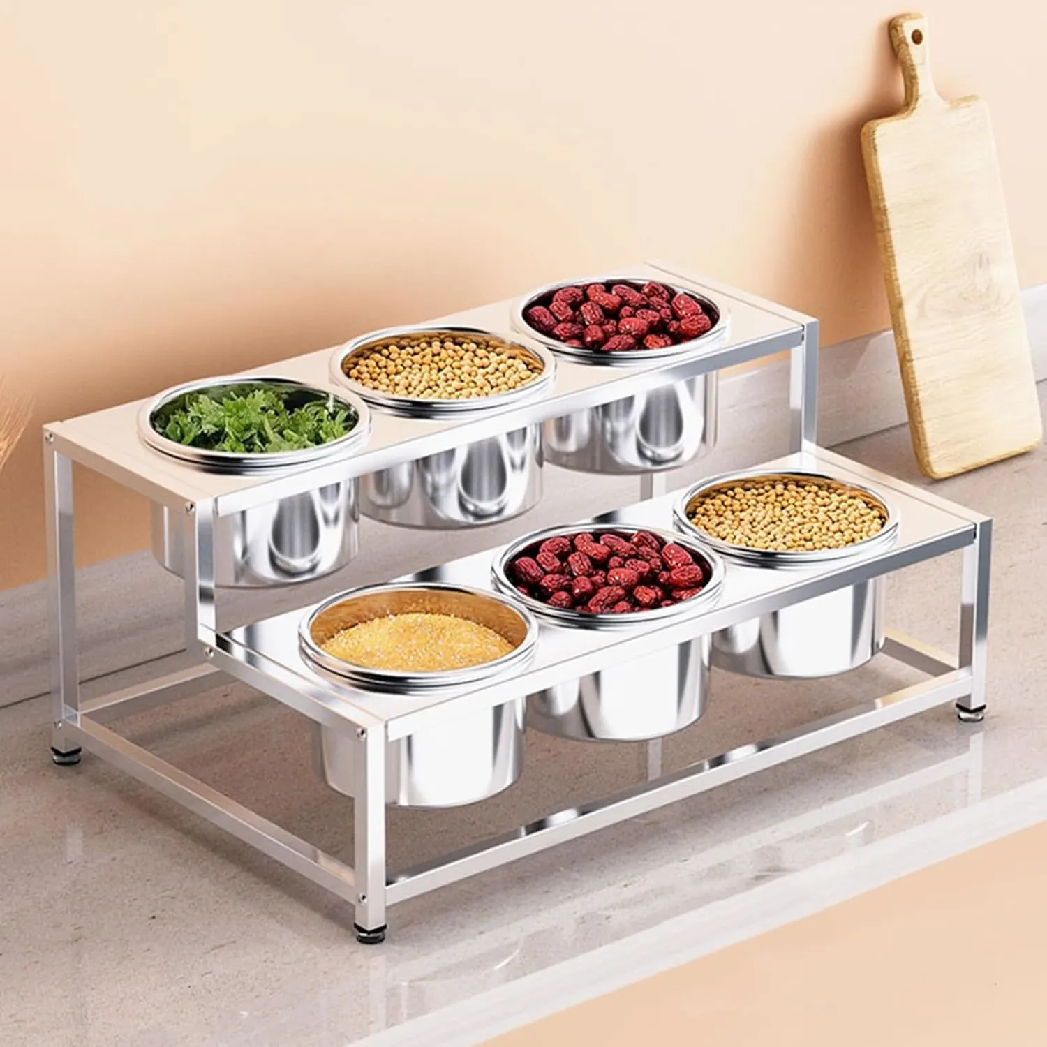 stainless steel seasoning station 2