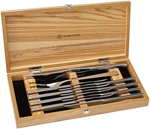 stainless steel steak carving knife set 1