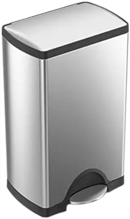 Stainless Steel Step Trash Can 50L