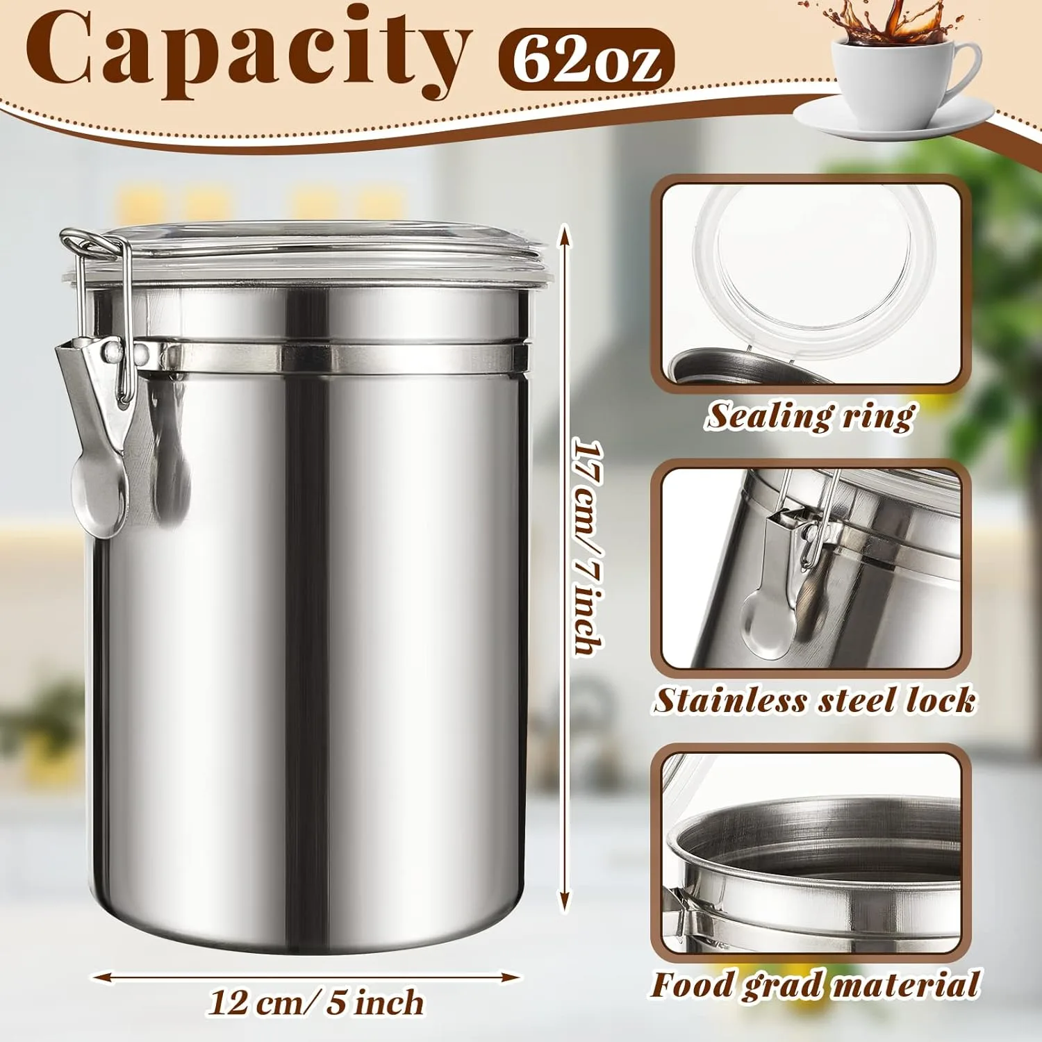 steel canisters food storage 2