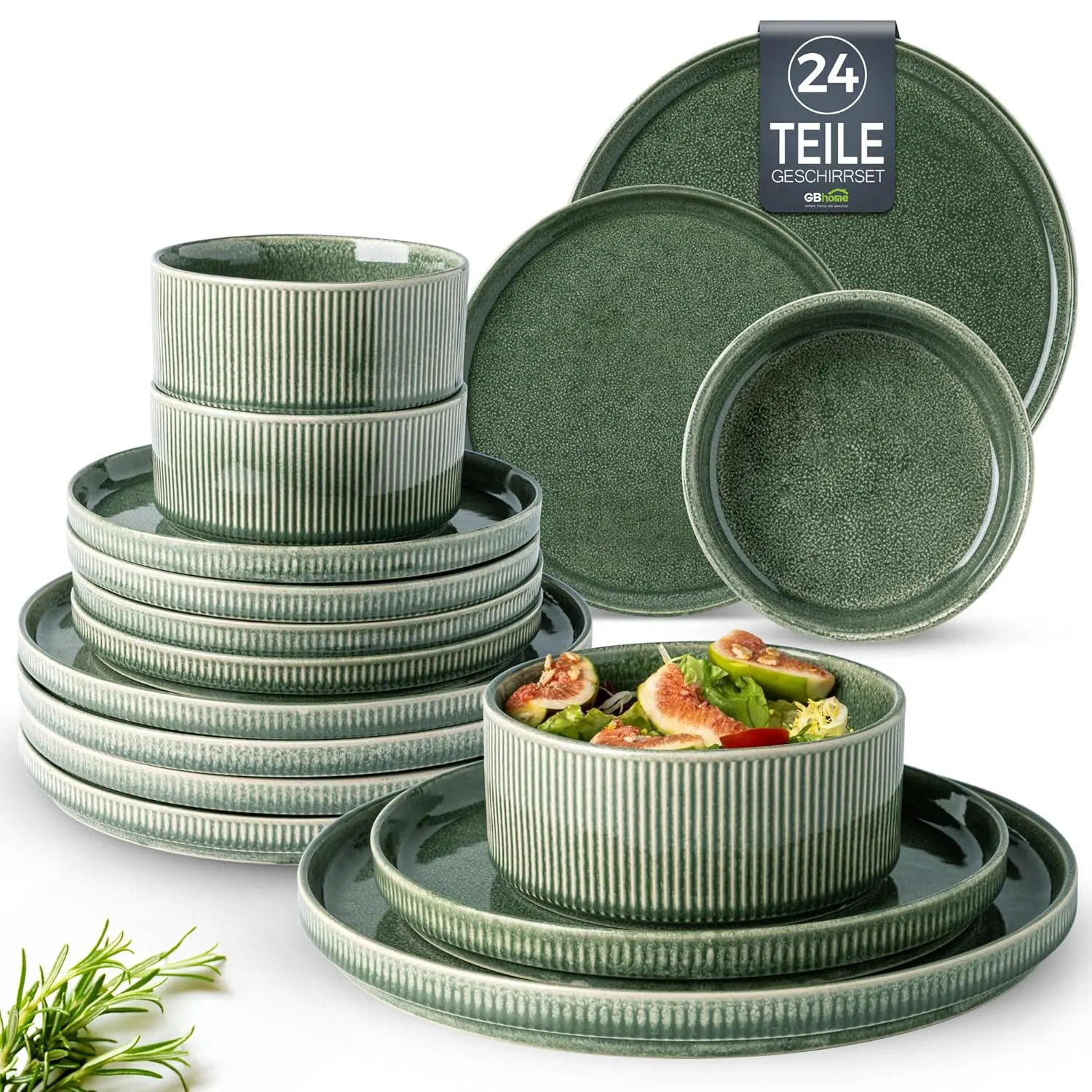 18-Piece Stoneware Dinnerware Set
