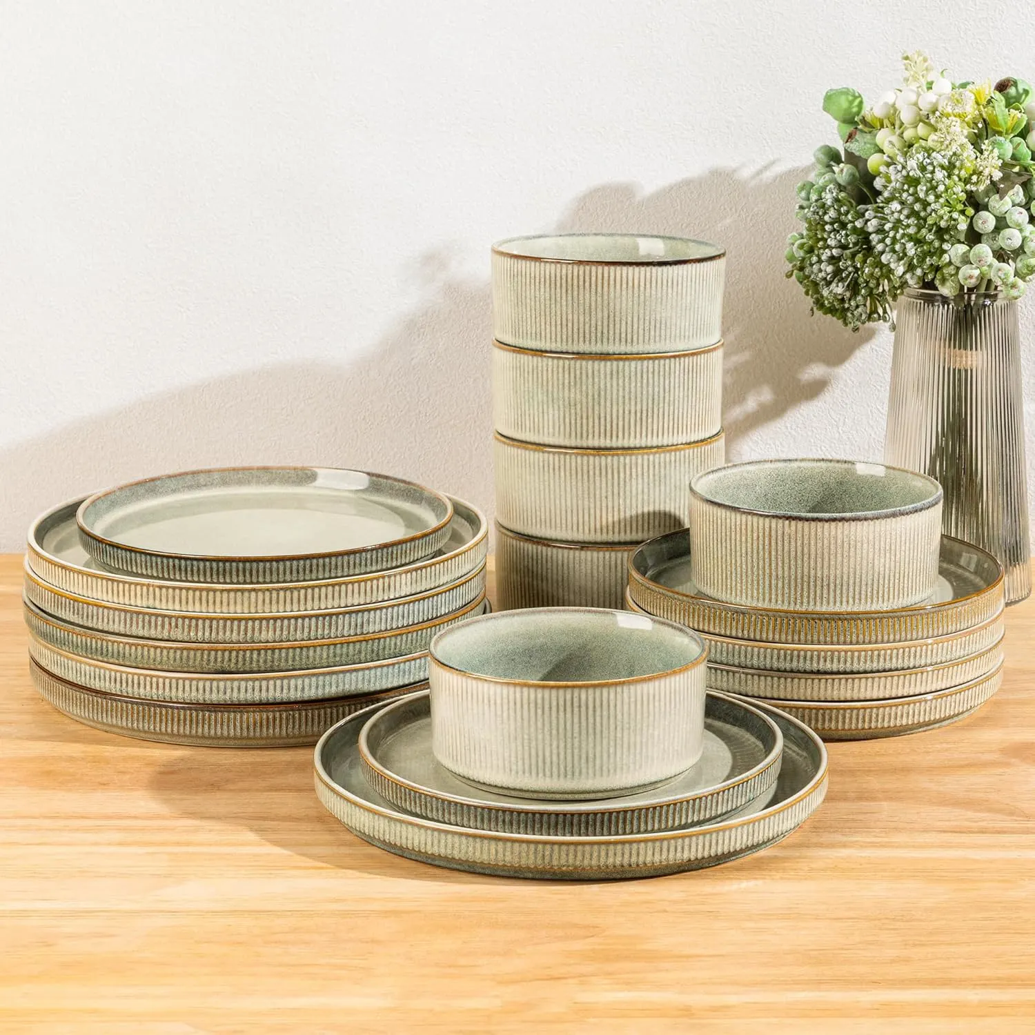 stoneware dinnerware set