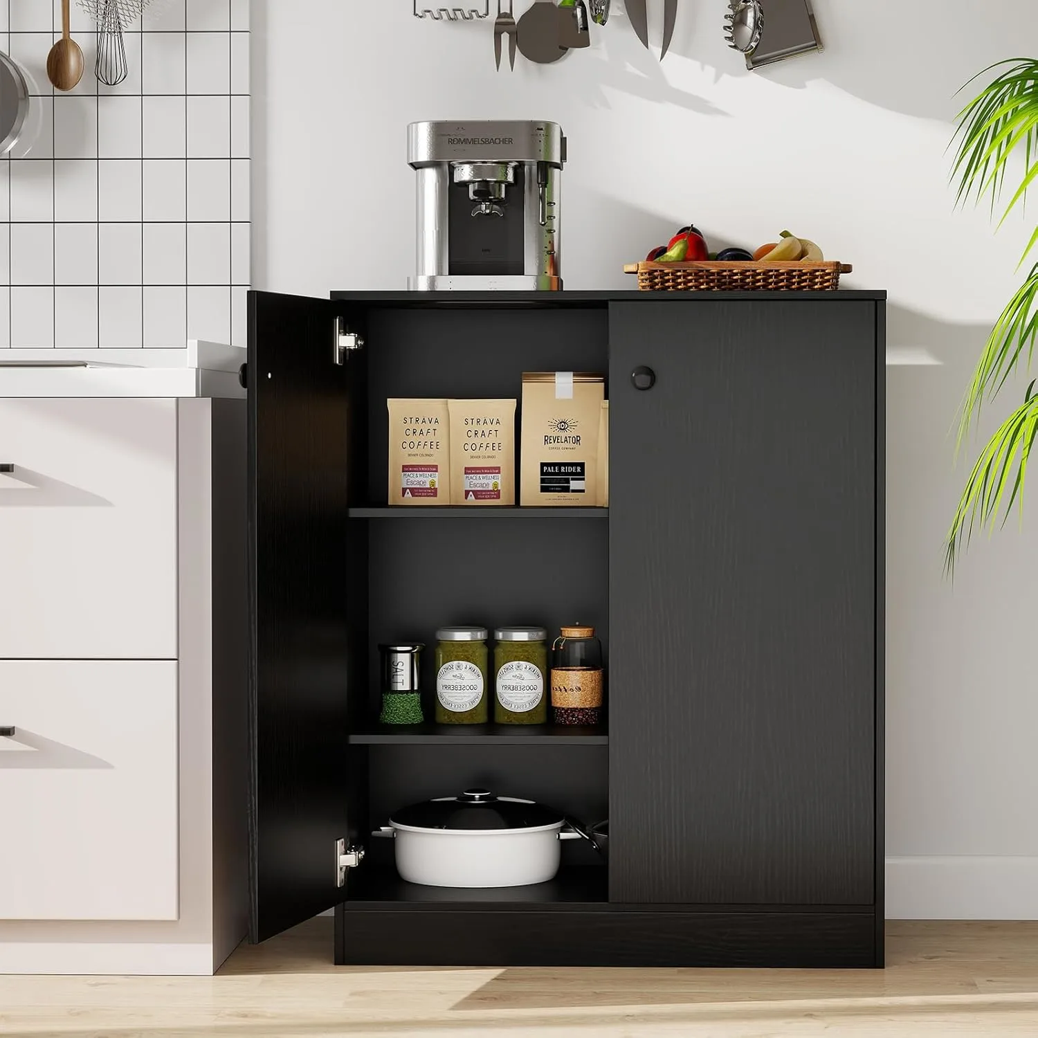 storage cabinet black 2