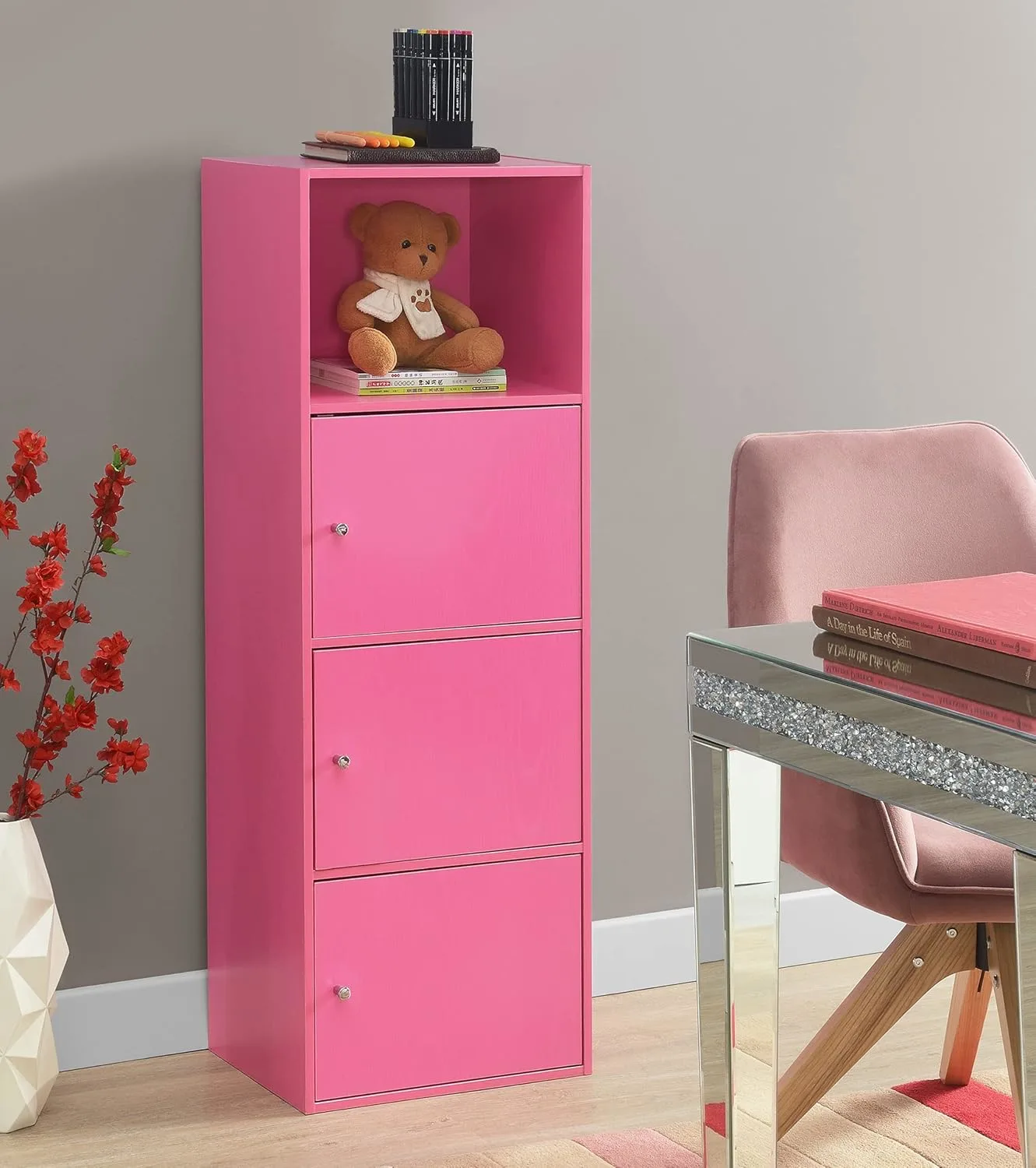 storage cabinet pink 2
