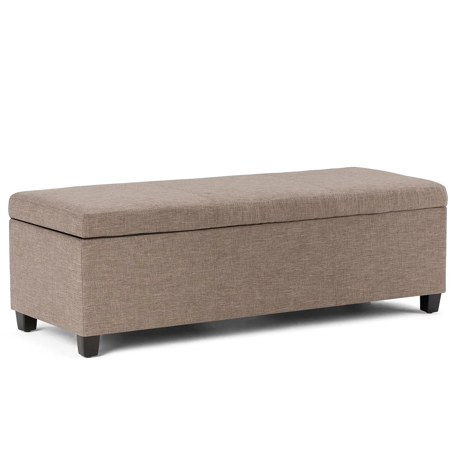 storage ottoman bench fawn brown 1