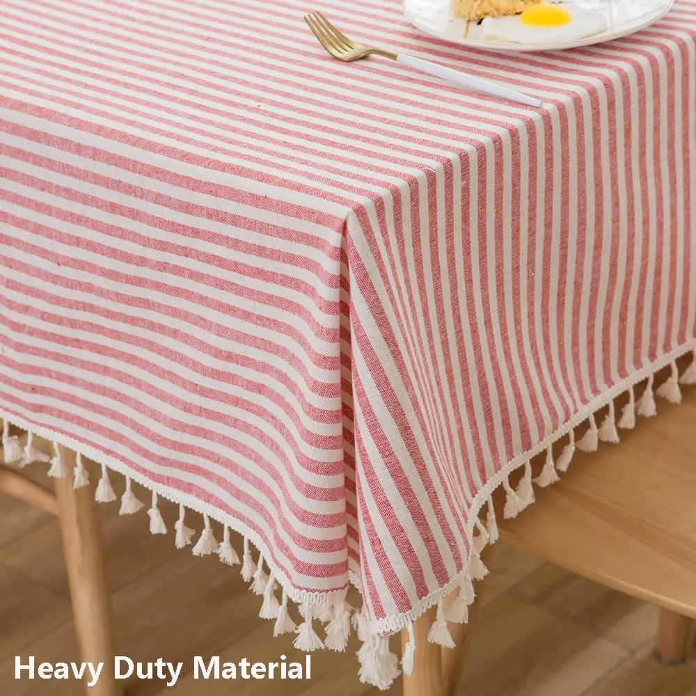 striped tablecloth red white 2