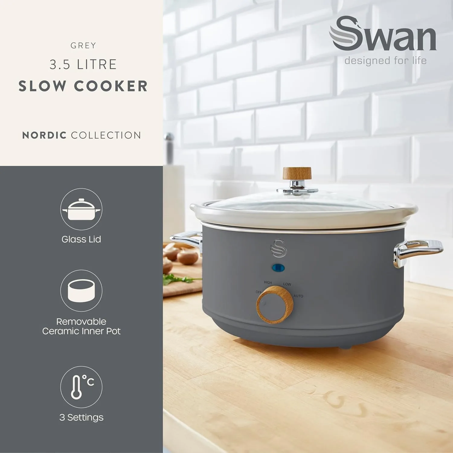 swan nordic grey cooker 2