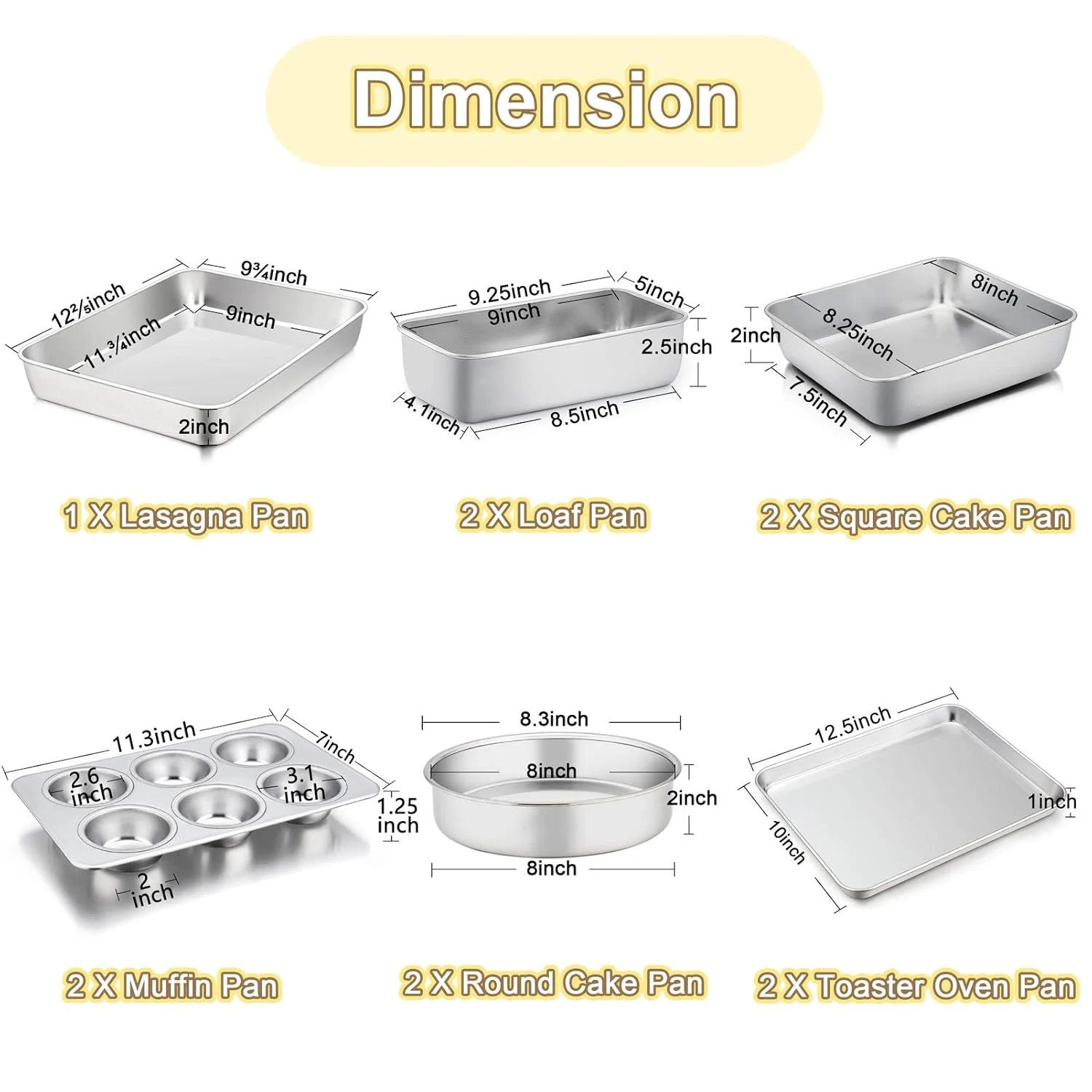 teamfar bakeware set 2
