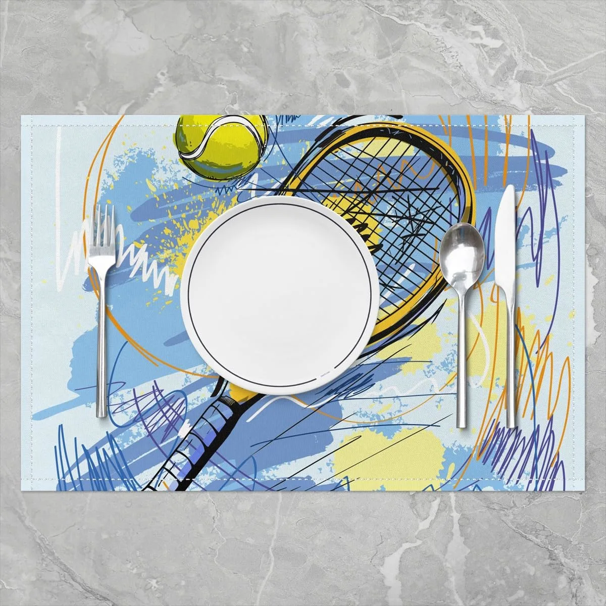 tennis placemats set 2