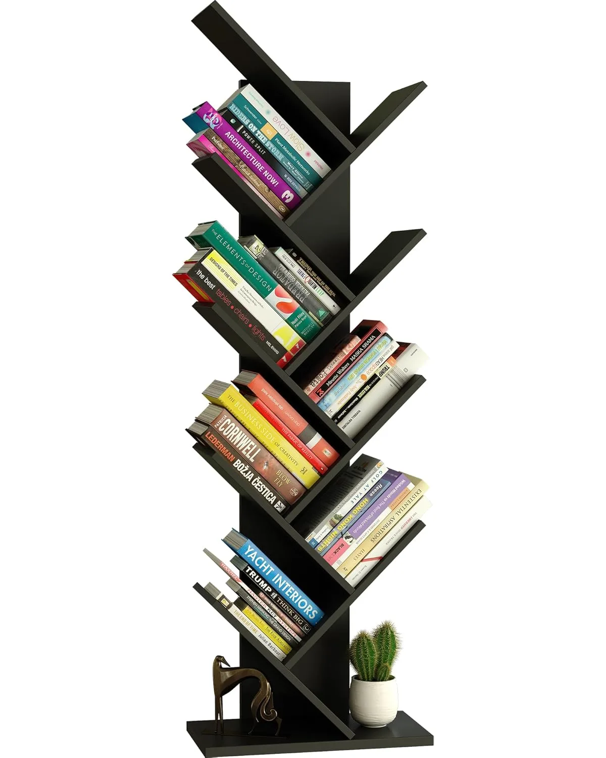 tree bookshelf black 1