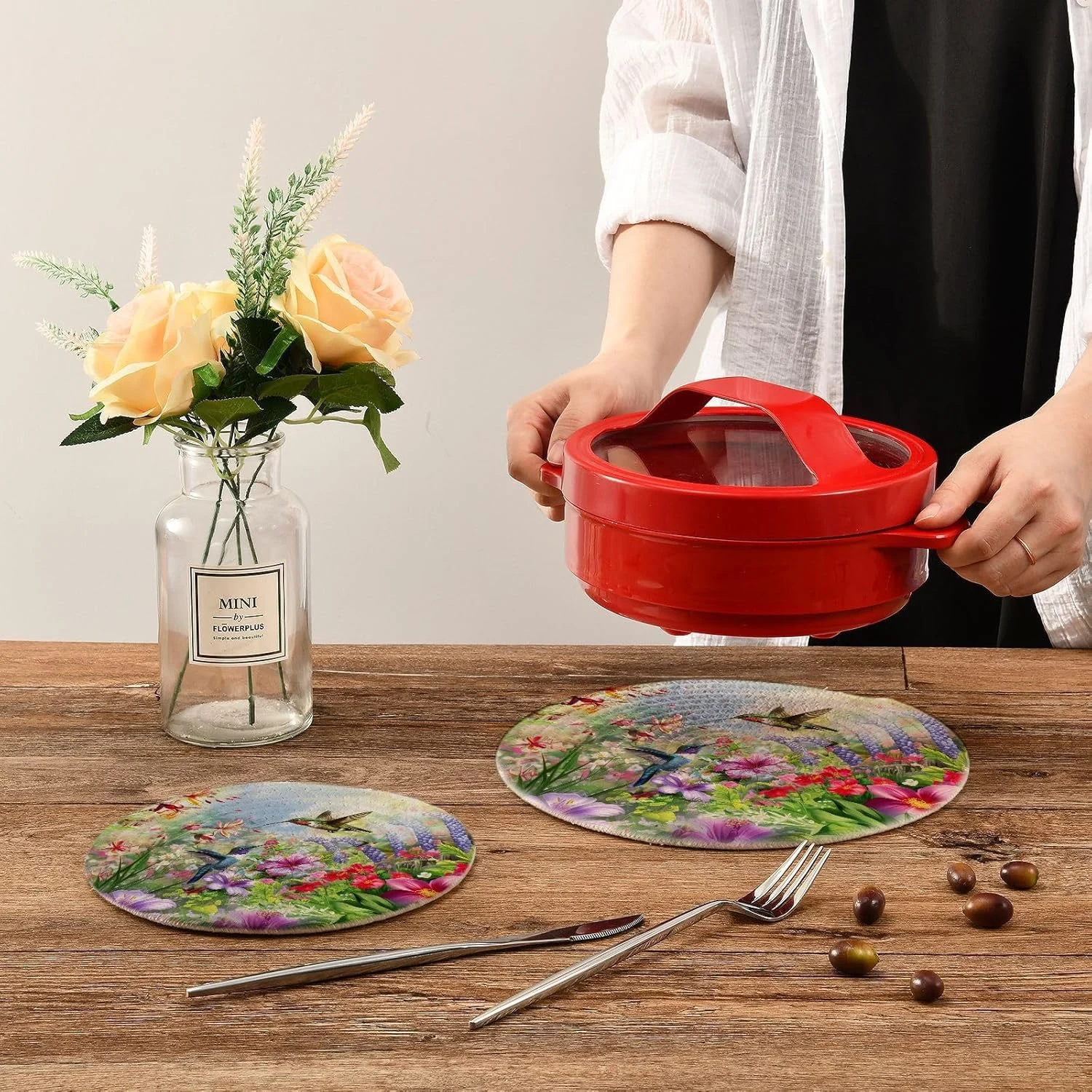 trivets hot pads set 2