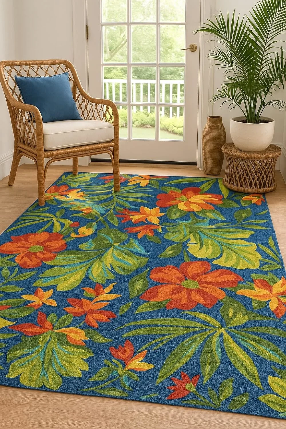tropical area rug outdoor 1