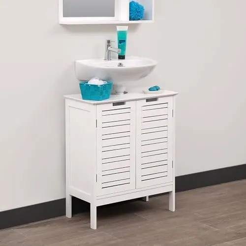 under sink bathroom cabinet white 2