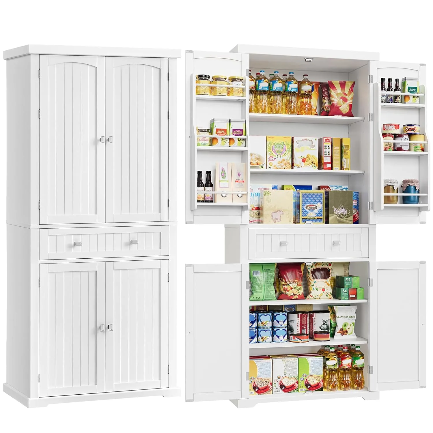 vasagle farmhouse pantry cabinet 1