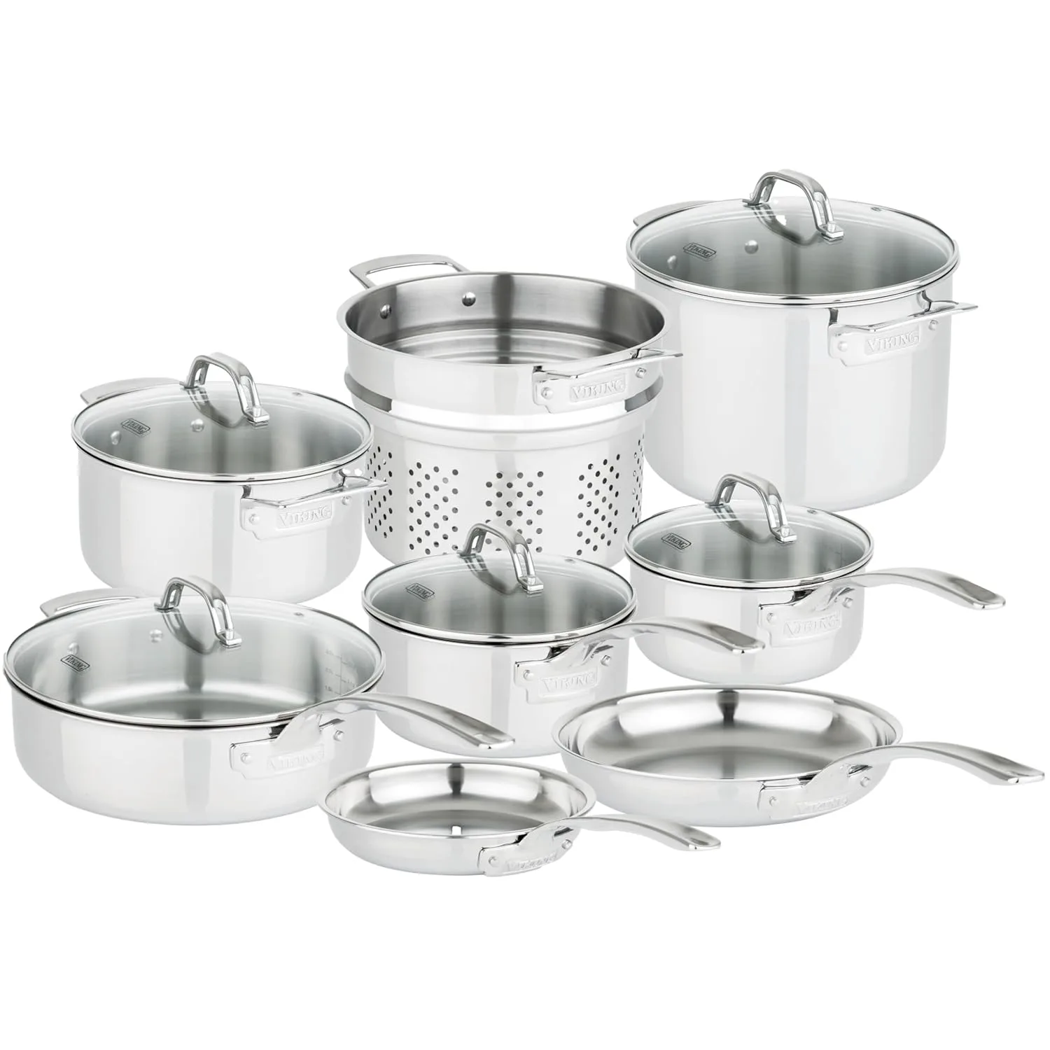 viking stainless cookware set 1