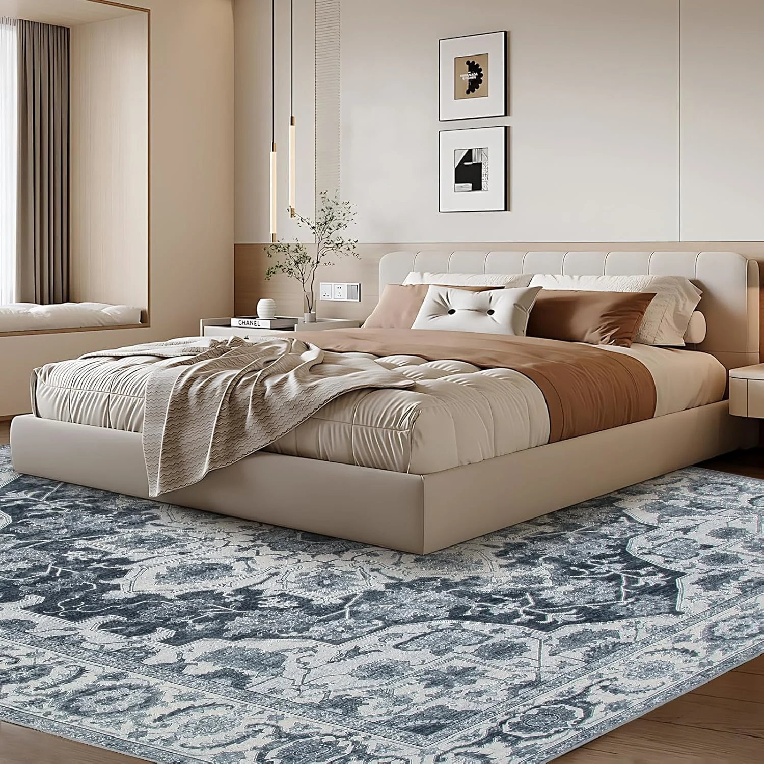 washable area rug boho 2