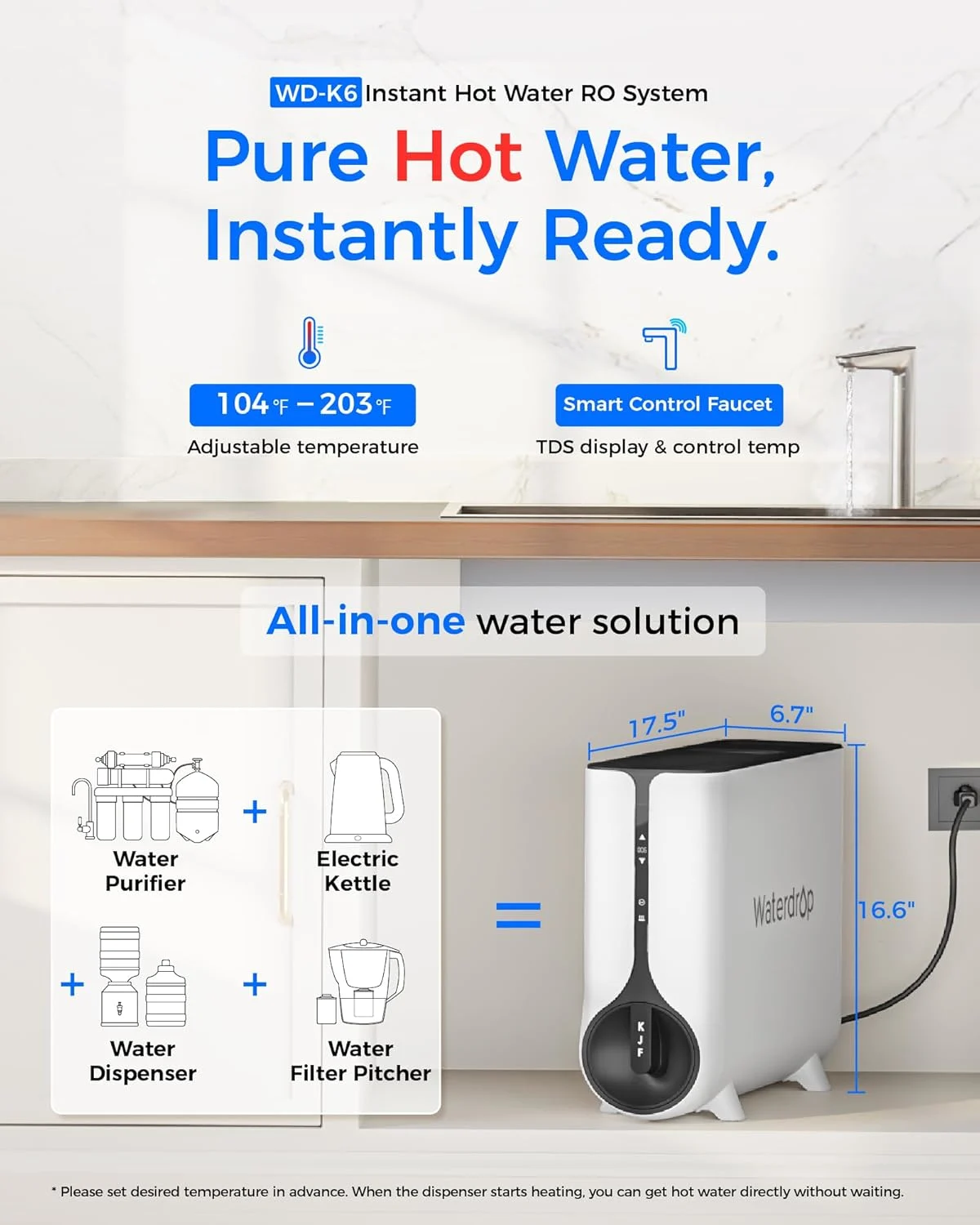 waterdrop ro hot water dispenser 2