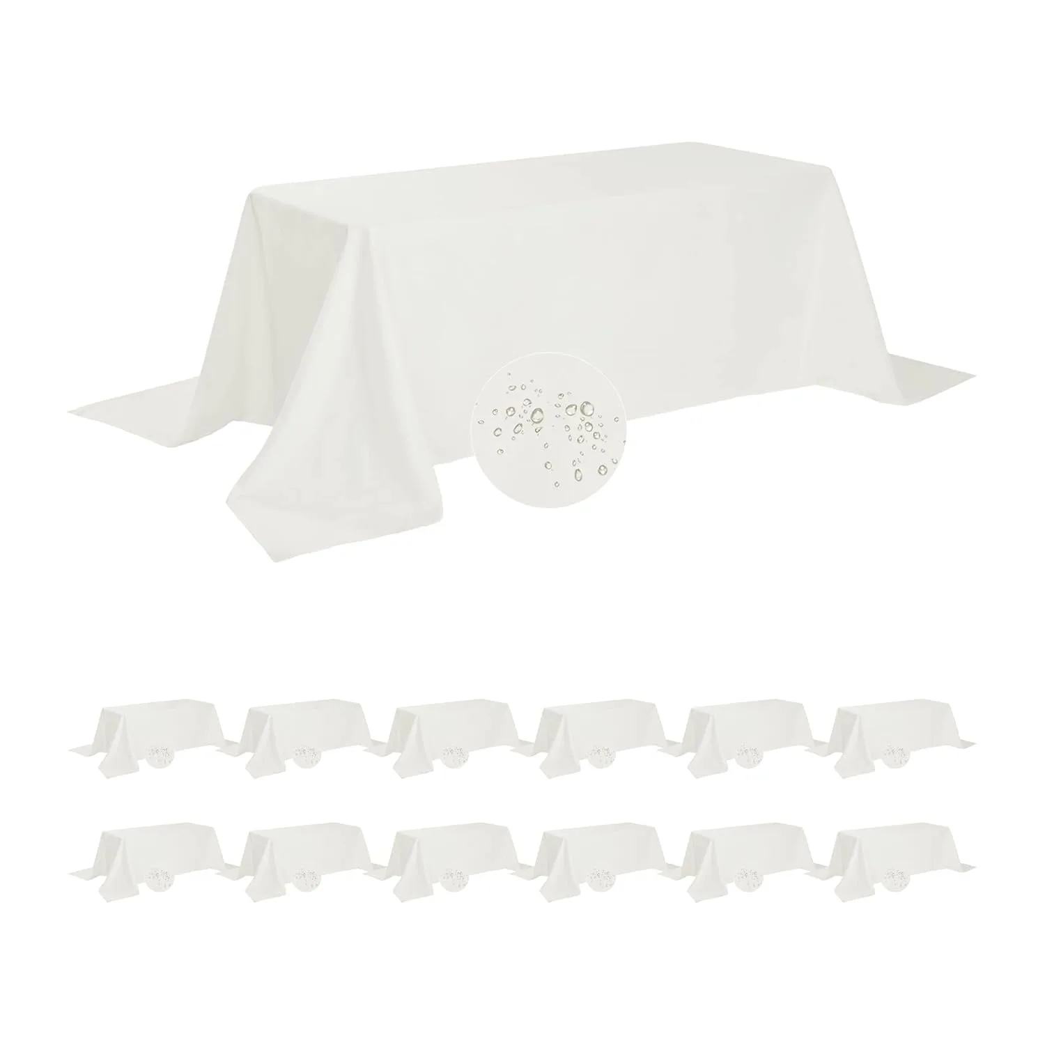 waterproof tablecloth ivory 1