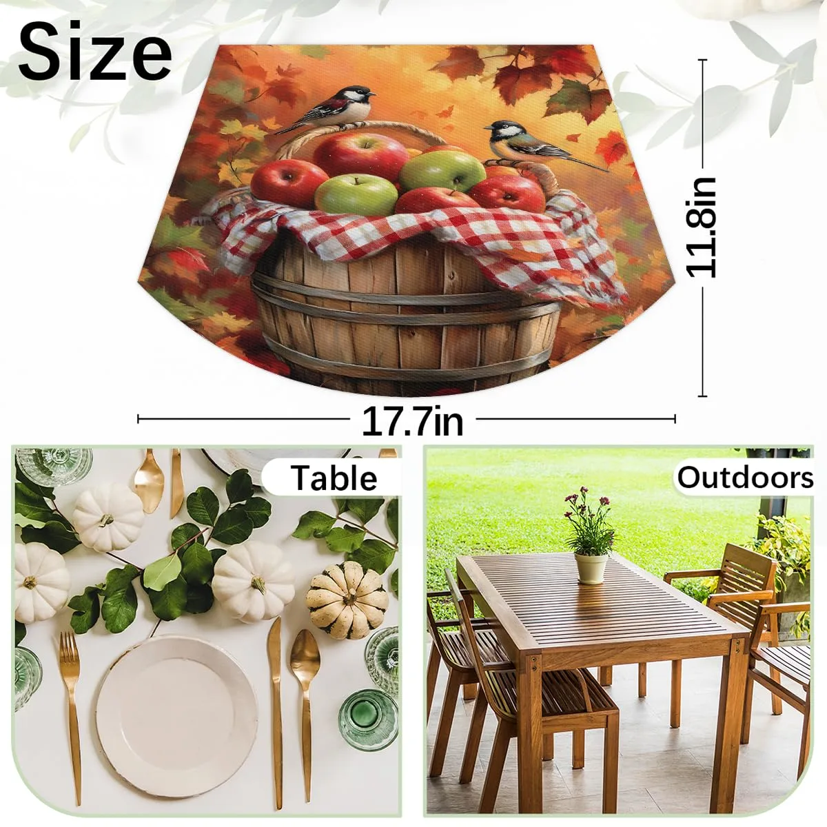 wedge placemats autumn 2