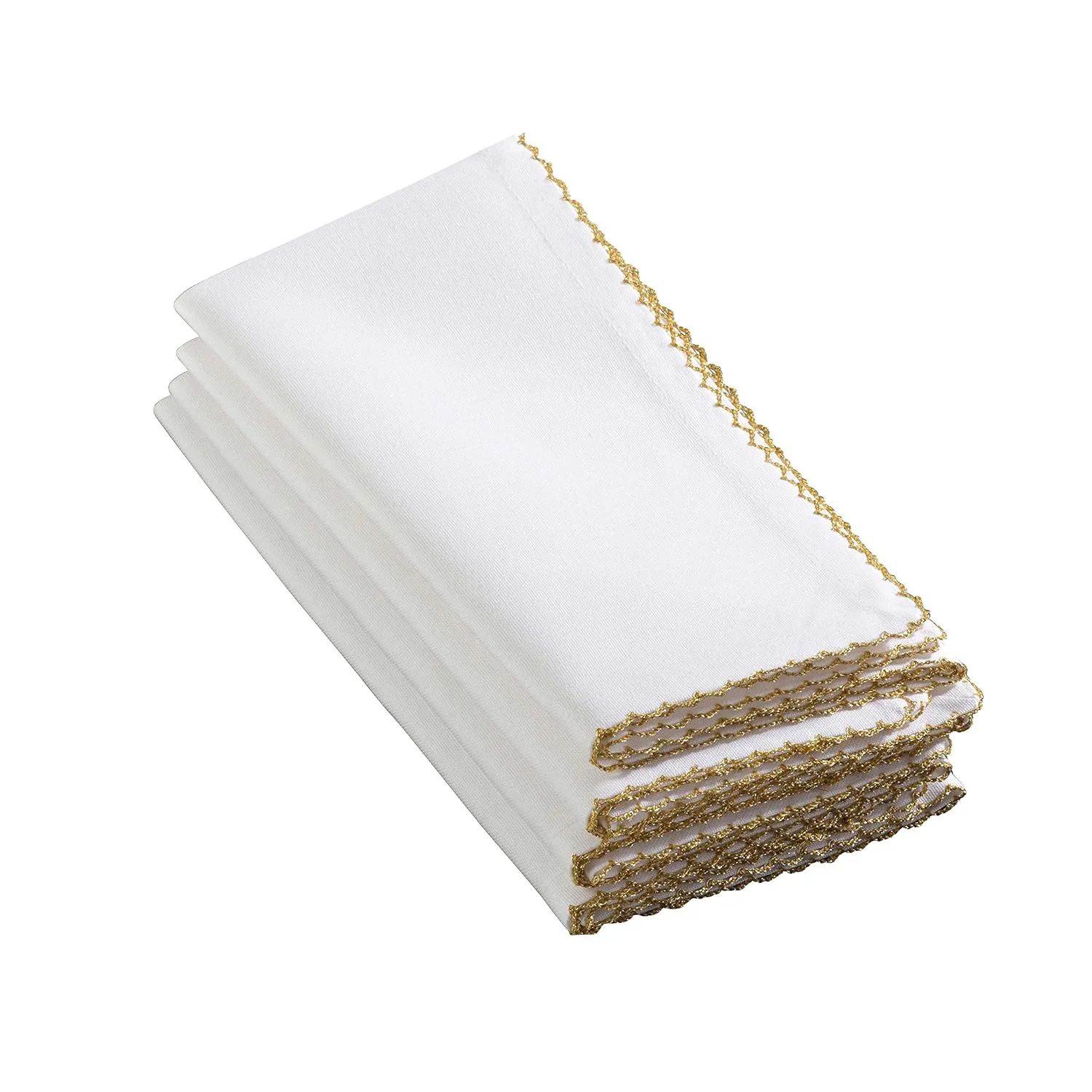 whip stitch napkins gold 1