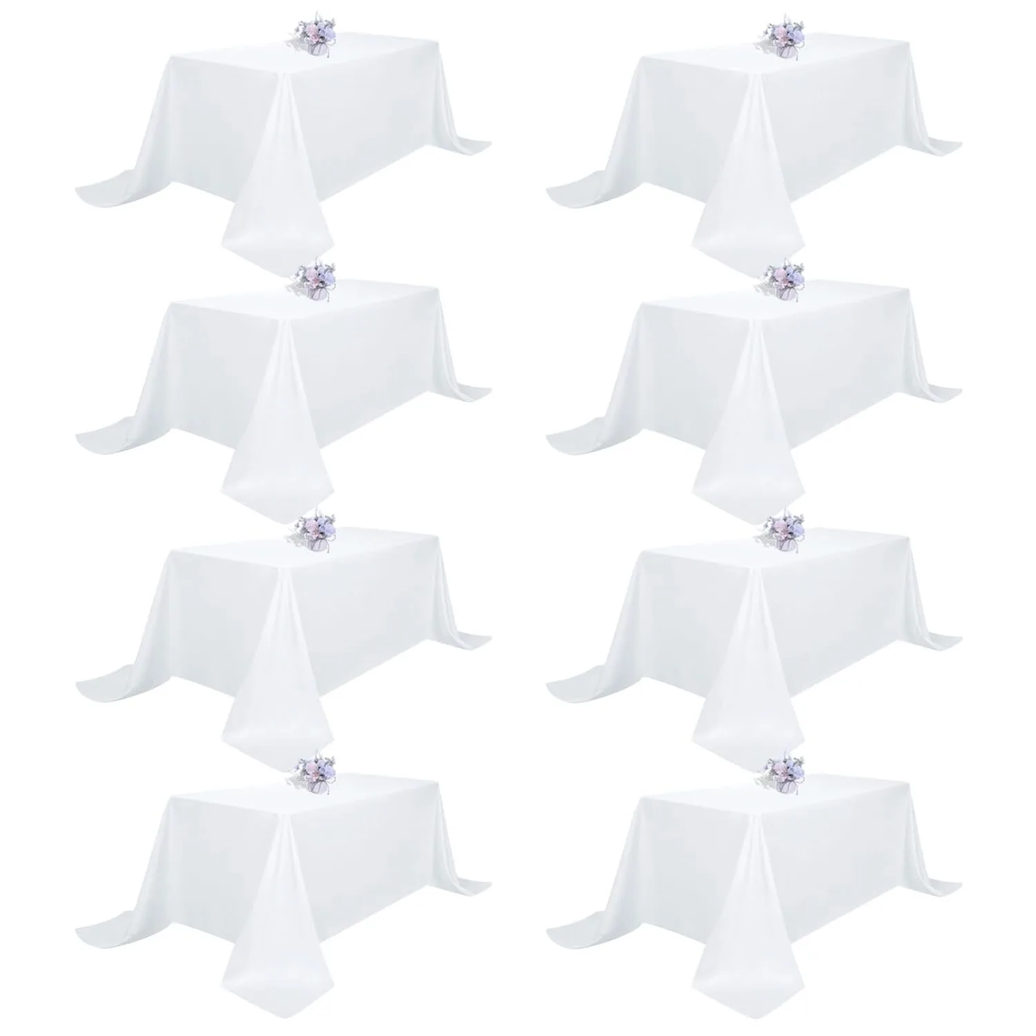 white rectangle tablecloth pack 1