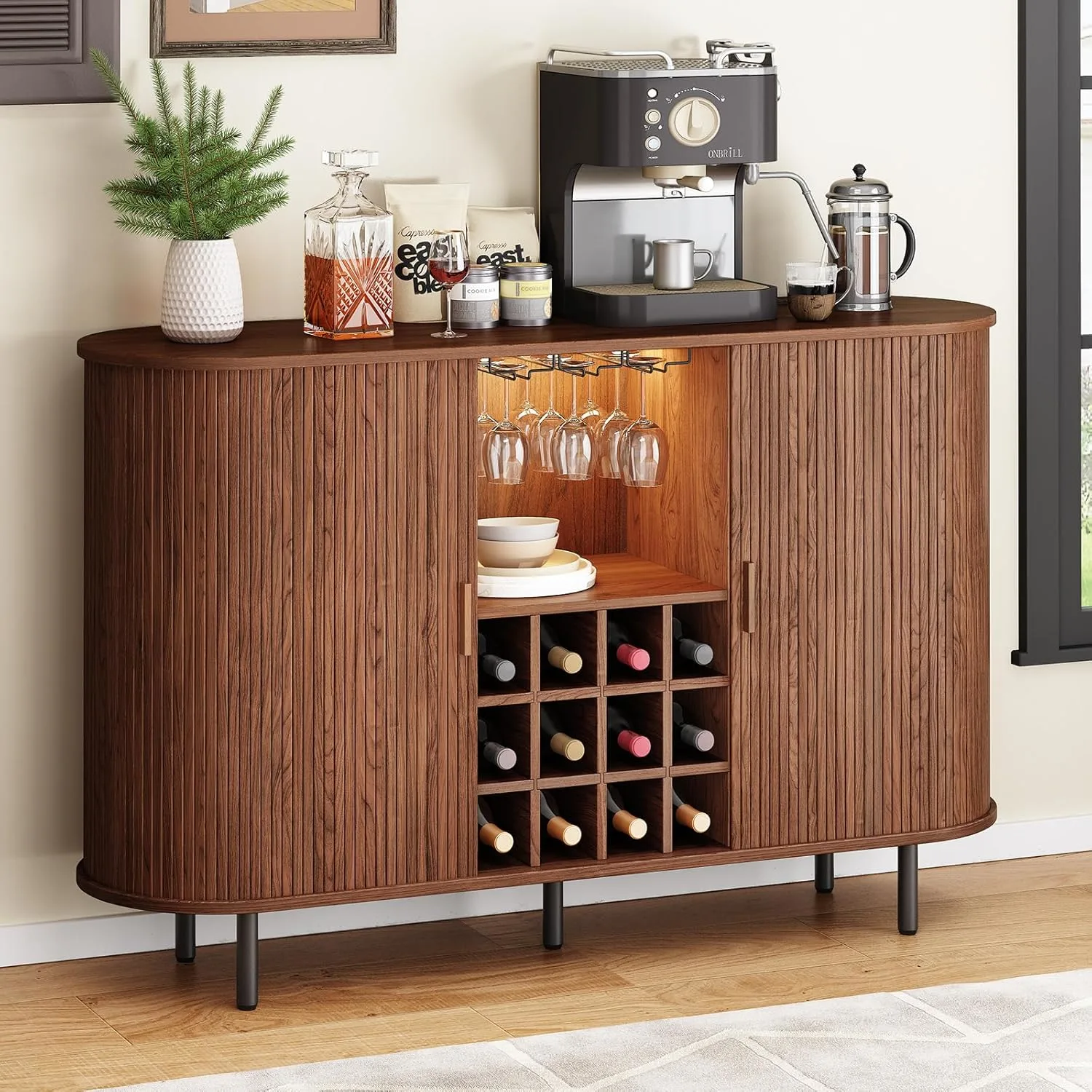 wine bar cabinet led 1