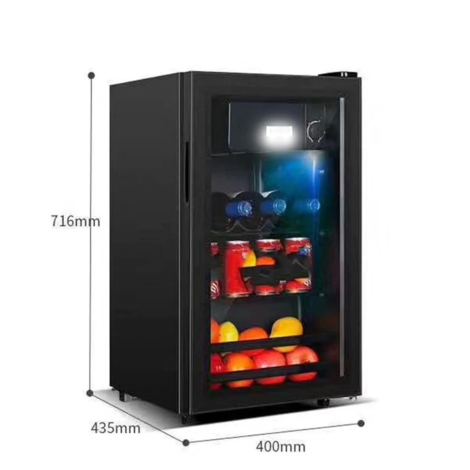 wine cooler refrigerator small glass 2