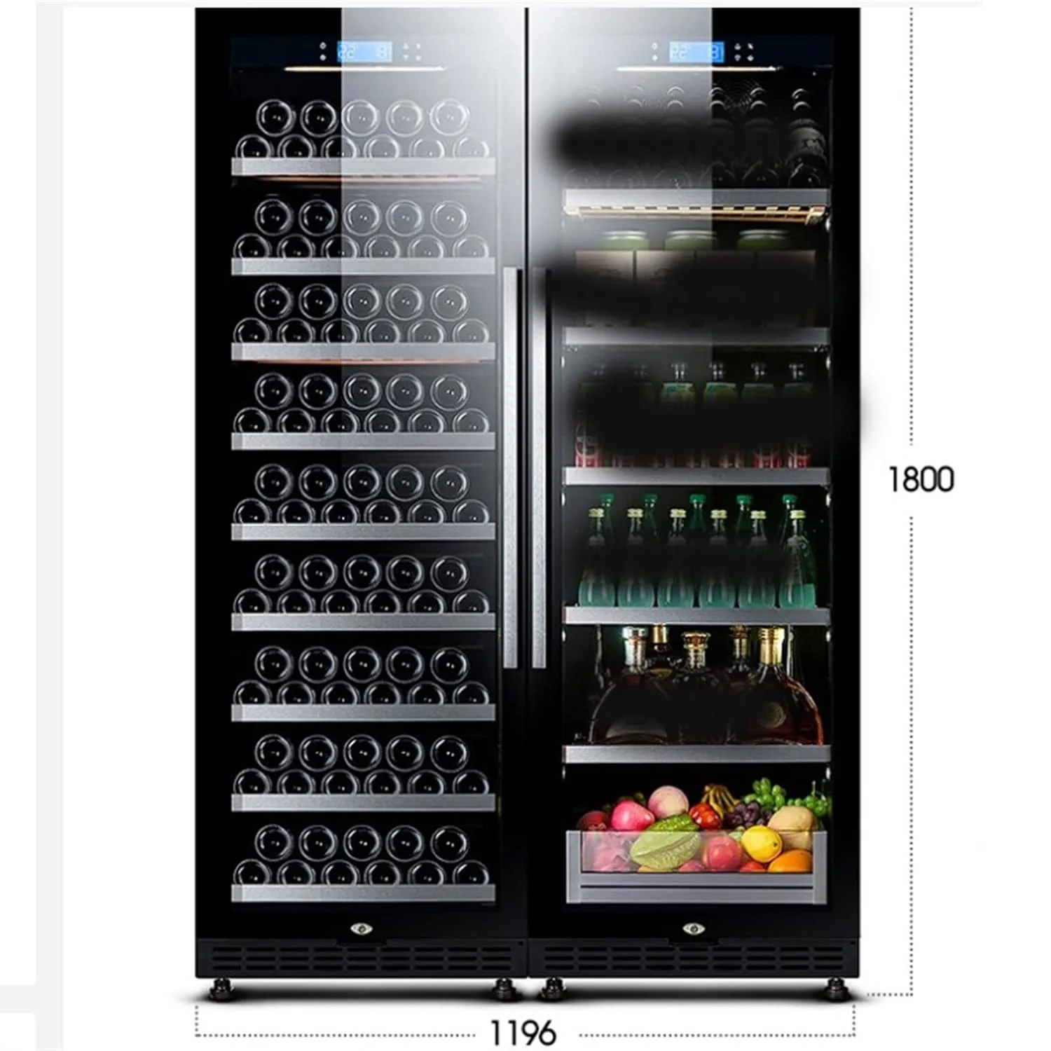wine fridge dual zone 2