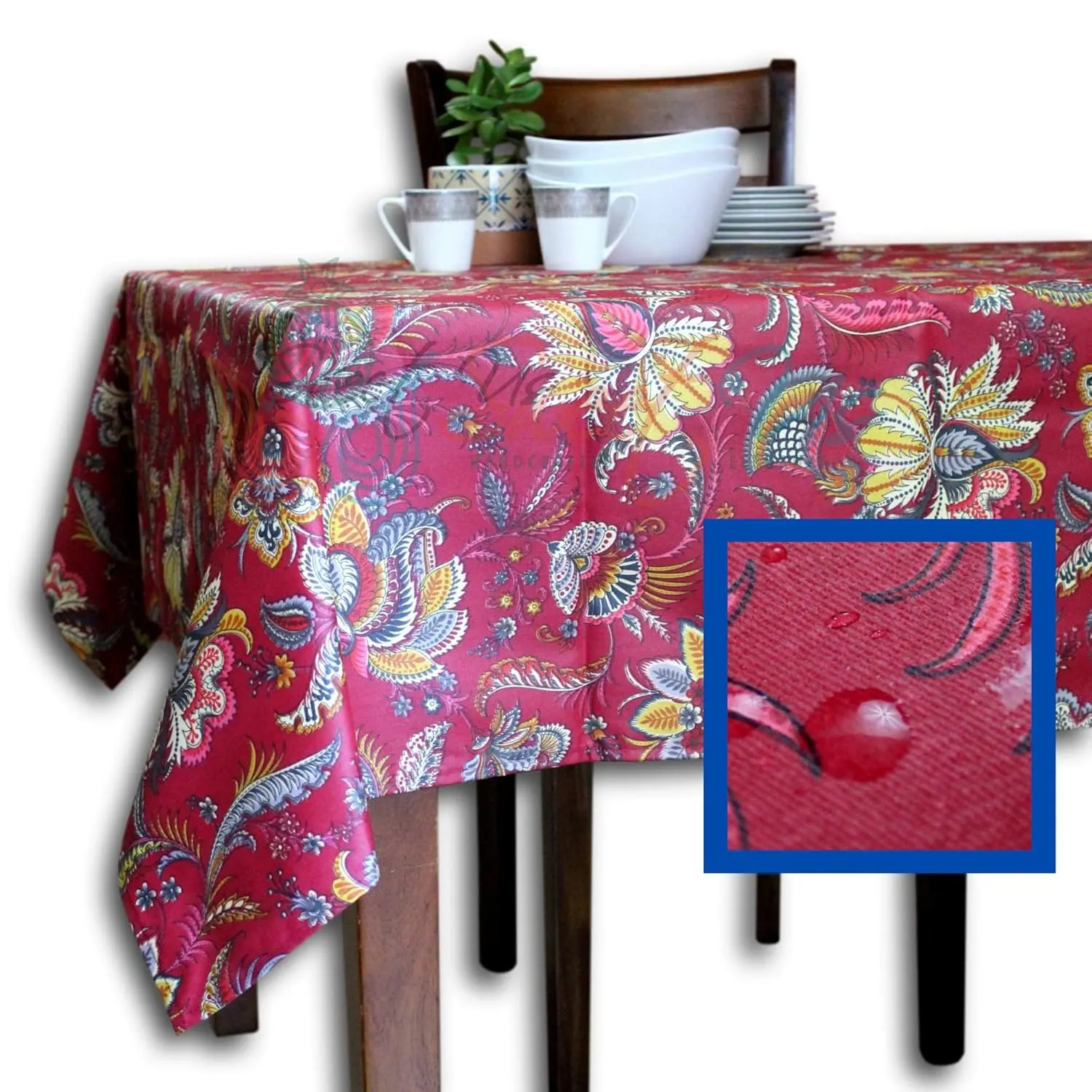 wipeable french tablecloth 1