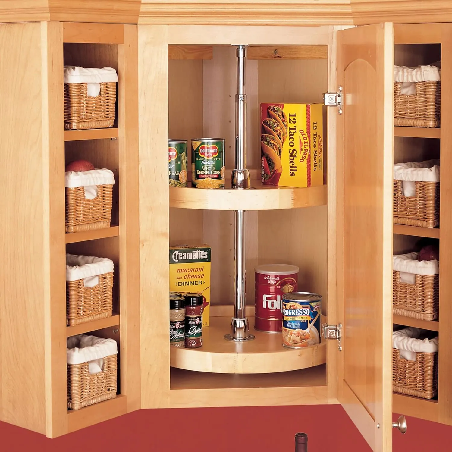 wooden lazy susan 2