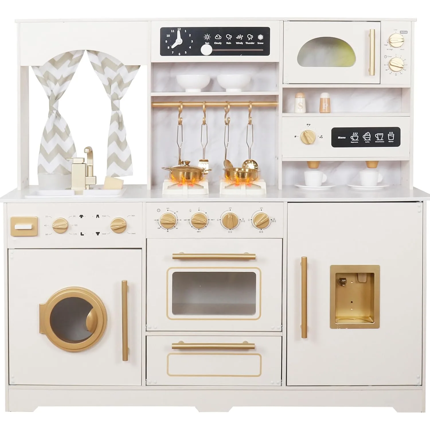 wooden play kitchen toddler 2