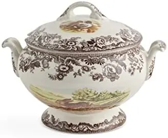 woodland soup tureen rabbit quail duck 1