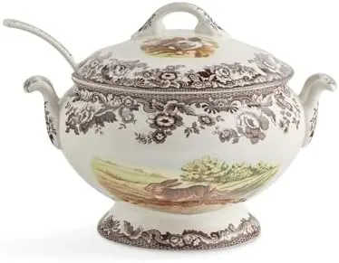 woodland soup tureen rabbit quail duck 2