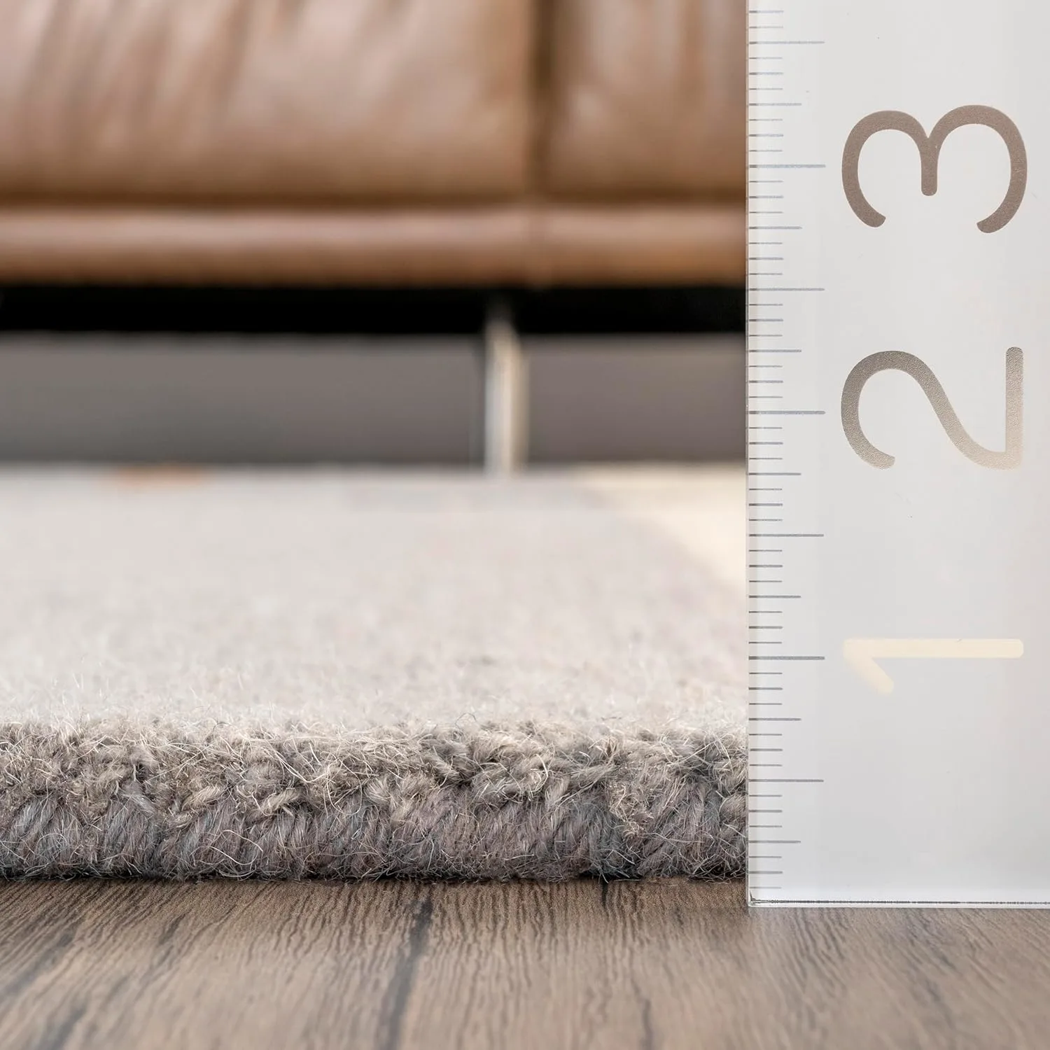 wool abstract area rug peach 2