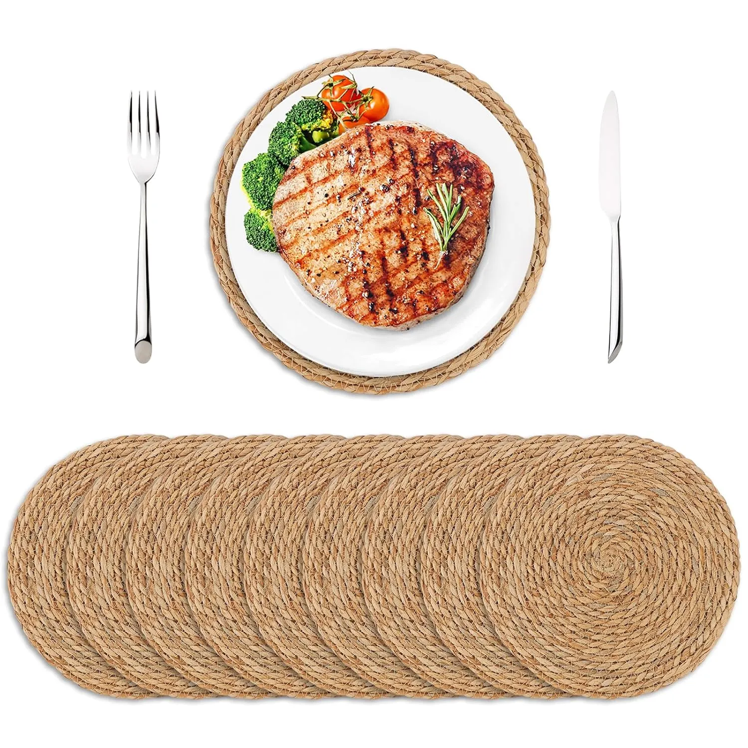 woven placemats set 1