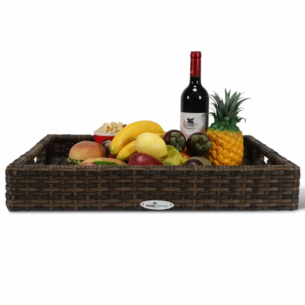 woven rattan serving tray 1